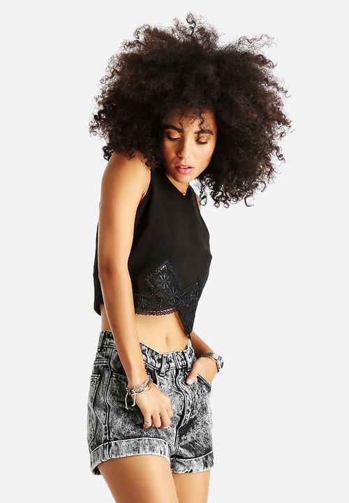 AX Paris - Crochet Edge Top