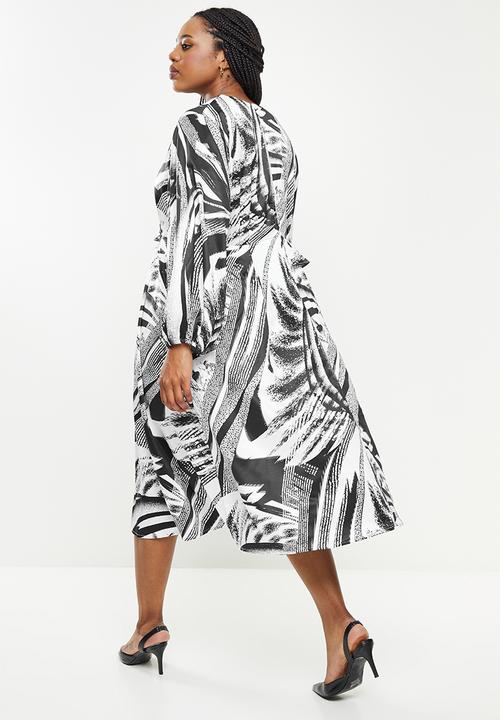 AMANDA LAIRD CHERRY - Plus nama dress - black & white 