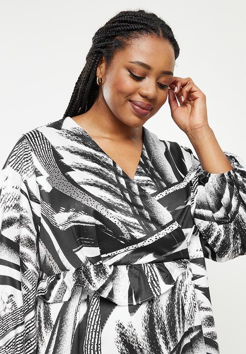 AMANDA LAIRD CHERRY - Plus nama dress - black & white 