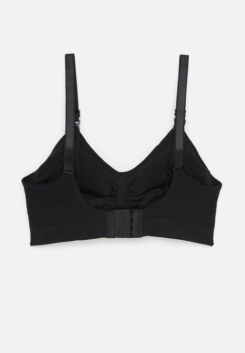 Maternity Mommy - Maternity Kirsti nursing seamless super stretch bra - black