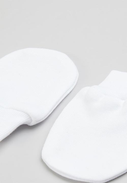 Little Lumps - Mittens - white