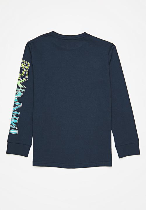 Quiksilver - Stacked long sleeve yth - navy 