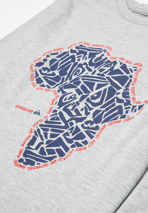 Quiksilver - Africa break long sleeve tee yth - grey heather