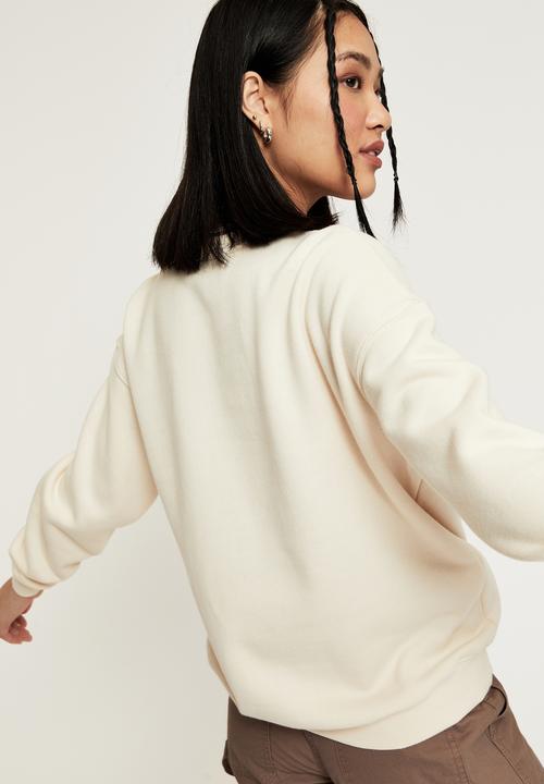 Supré  - Tonya oversized crew jumper - cookies and cream/santa monica