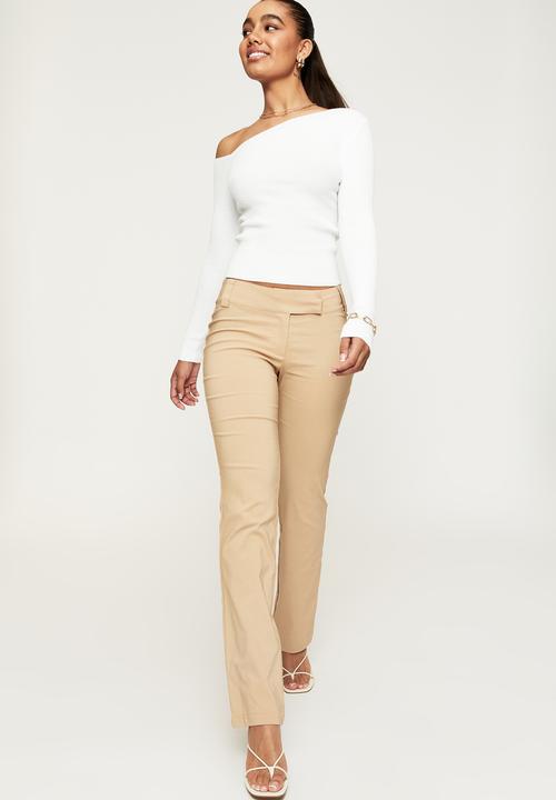 Supré  - Eva off shoulder knit top - white