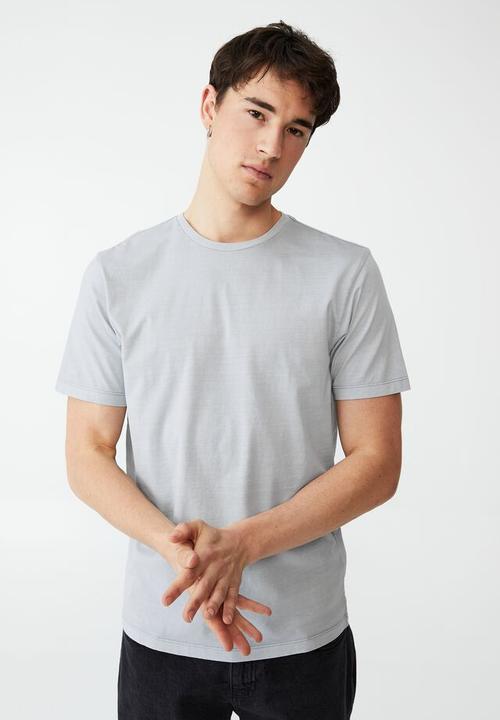 Cotton On - Organic crew T-shirt - blue haze