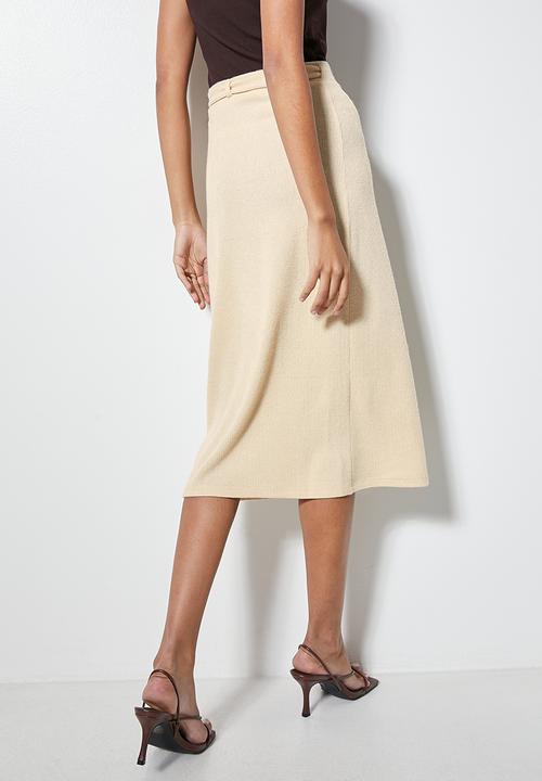 VELVET - Wrap skirt - neutral
