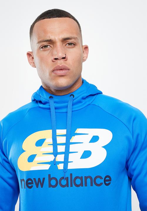 New Balance  - Tenacity fleece hoodie - serene blue