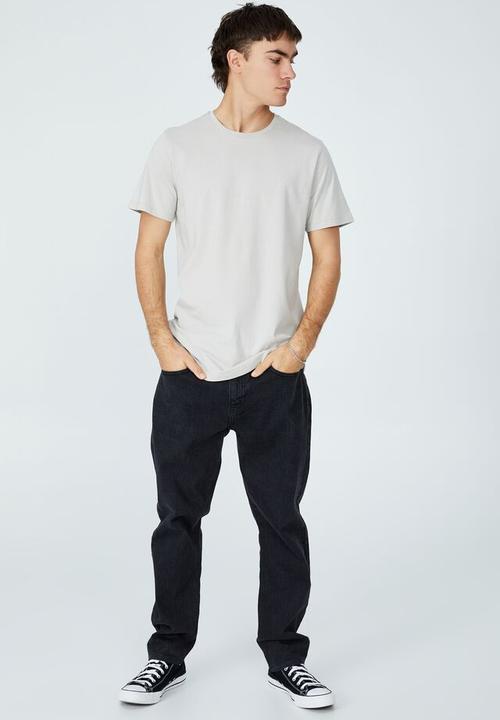 Cotton On - Organic longline T-shirt - smoke