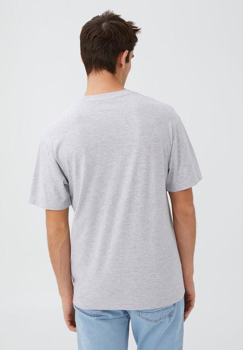 Cotton On - Organic loose fit T-shirt - light grey marle