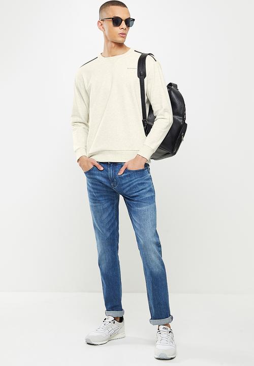 Giordano - Relaxed fit crew sweater - lunar rock