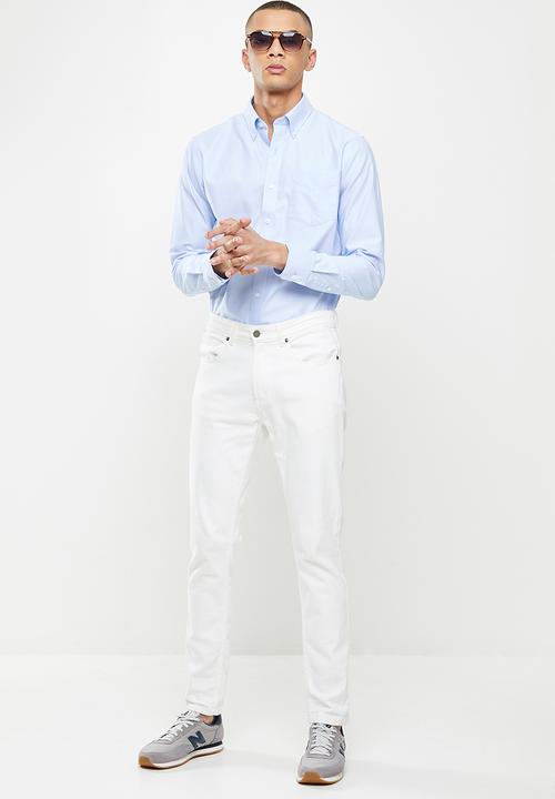 Giordano - Wrinkle free long sleeve shirt - lt blue