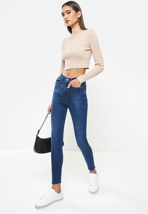 SISSY BOY - Super high waist skinny - med vinatge