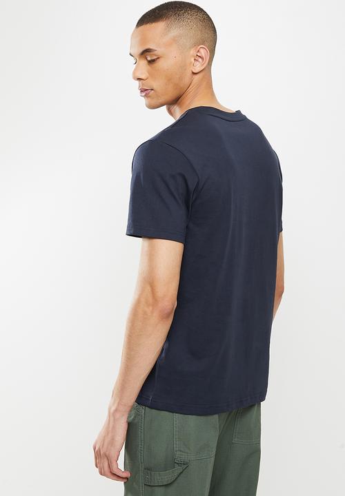 Giordano - Slim fit v-neck short sleeve tee - signature navy