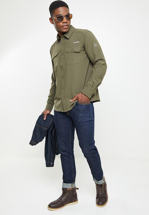 Hi-Tec - Tech longsleeve shirt - olive