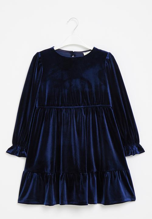 Superbalist Kids - Velour dress - navy
