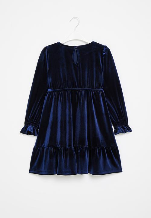 Superbalist Kids - Velour dress - navy