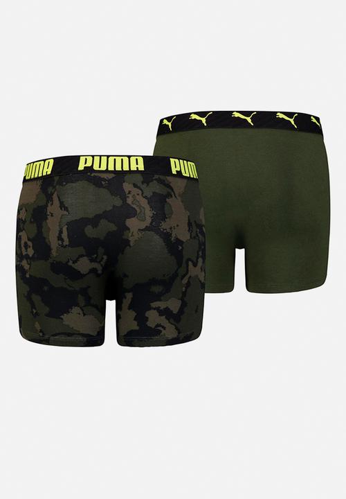 PUMA - Boys 2-pack boxer - green & yellow