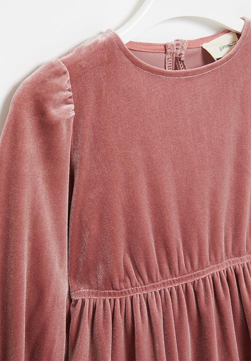 Superbalist Kids - Velour dress - old rose