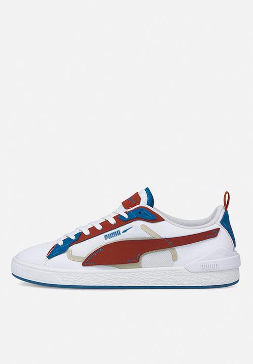 PUMA - Suede bloc patch - puma white-chili oil