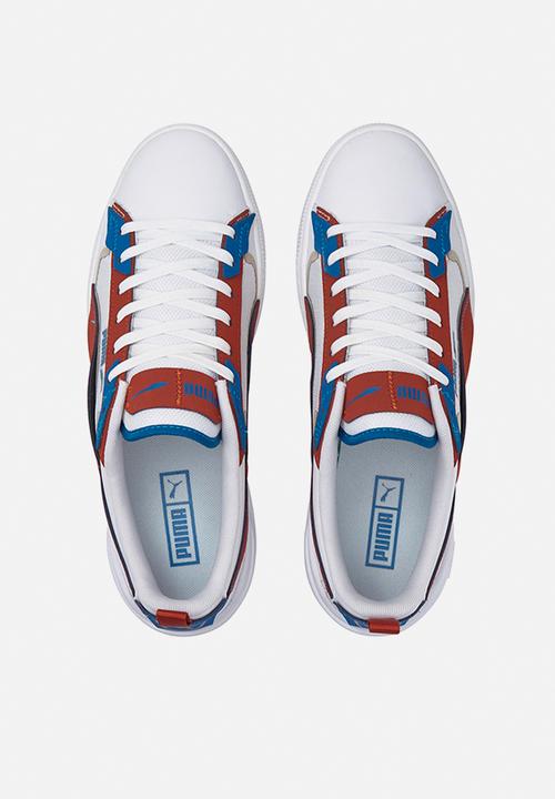 PUMA - Suede bloc patch - puma white-chili oil