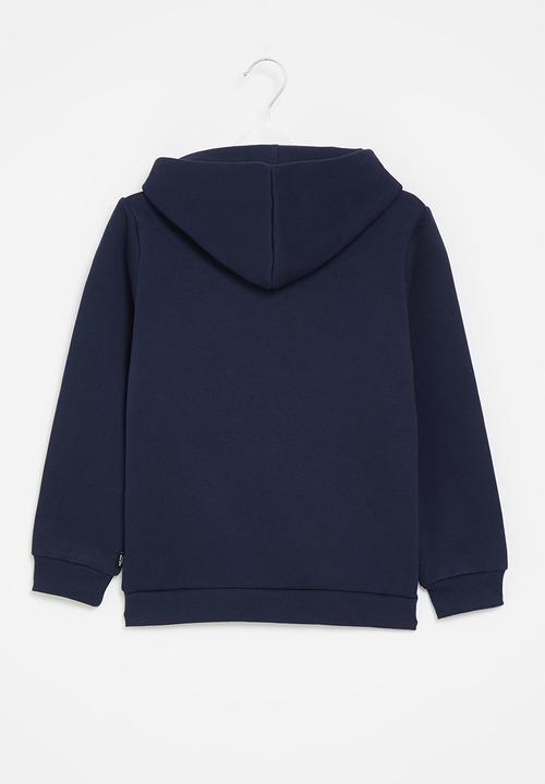 PUMA - Ess+ colorblock hoodie fl b - peacoat