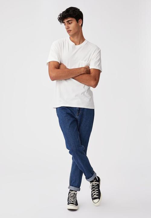 Cotton On - Relaxed tapered jean - 90s blue rinse