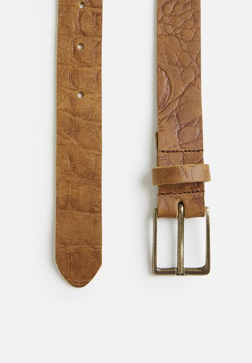 Superbalist - Timmy leather belt - tan