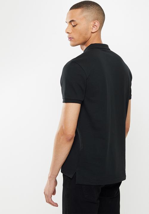 Giordano - 3d lion short sleeve golfer - signature black