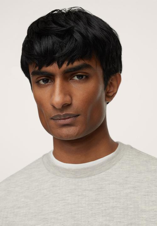 MANGO - Pyjama barbo lounge sweat top - pastel grey