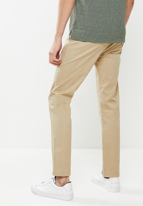 Giordano - Tapered skinny fit chino - crockery