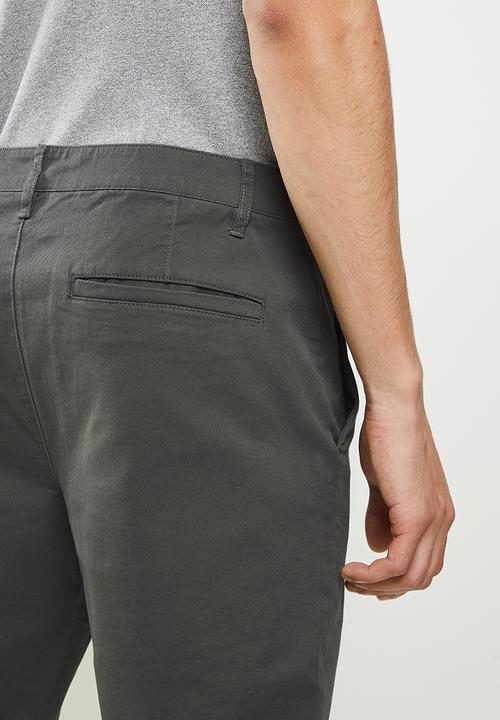 Giordano - Slim fit tapered pants - dark grey
