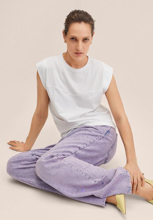 MANGO - T-shirt vita - white