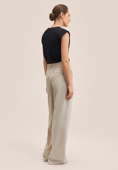 MANGO - T-shirt vita - black