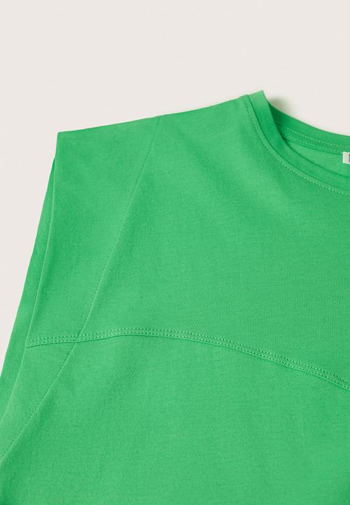 MANGO - T-shirt vita - green