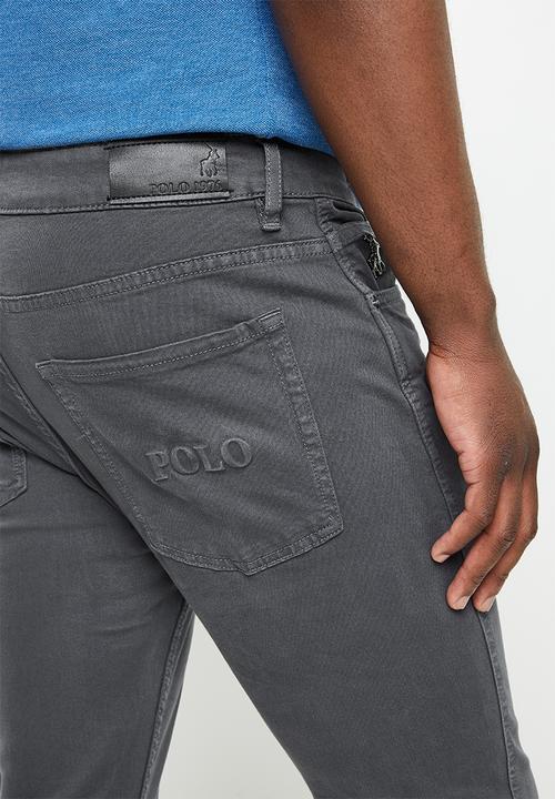 POLO - Men slim leg denim - grey