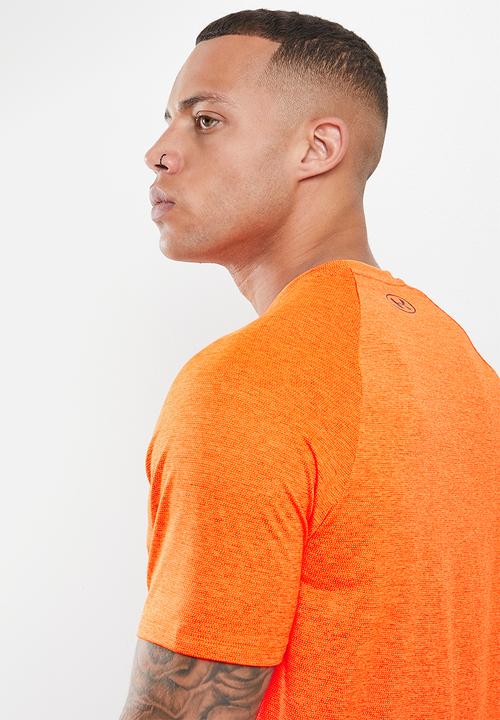 Under Armour - Ua tech 2.0 short sleeve tee novelty - blaze orange & black