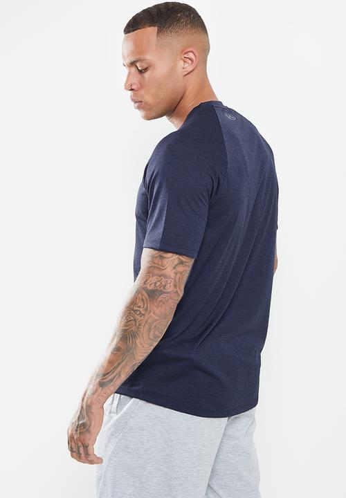 Under Armour - Ua tech 2.0 short sleeve tee novelty - midnight navy & pitch grey