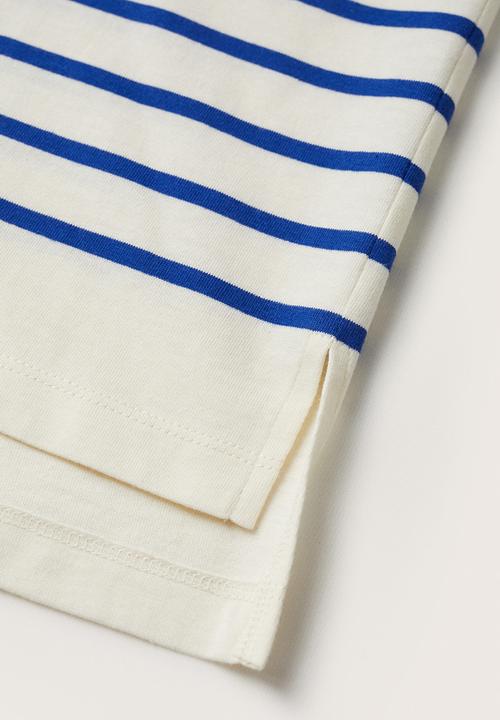 MANGO - T-shirt - mid blue