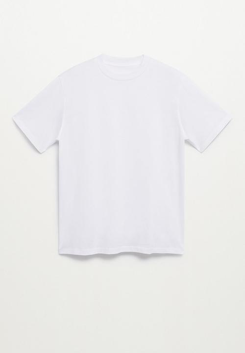 MANGO - Bellow soft T-shirt - White neutral