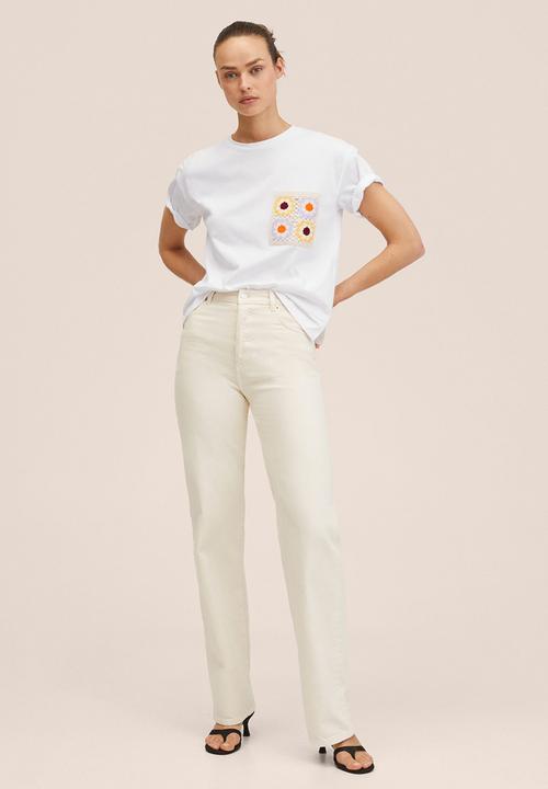 MANGO - T-shirt vigo - white