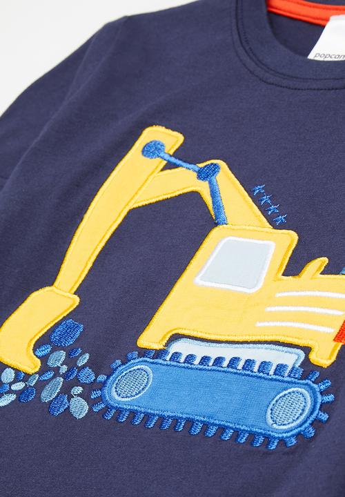 Pop Candy - Twofer builder tee - navy