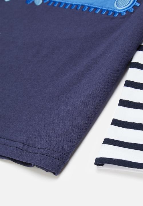 Pop Candy - Twofer builder tee - navy