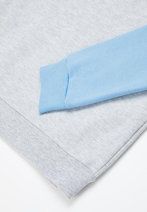 Pop Candy - Boys colour block set - grey & blue