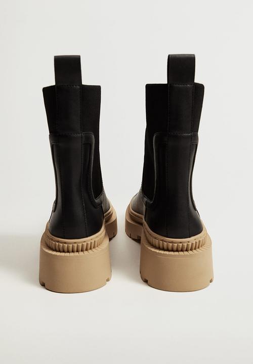 MANGO - Nit track outsole boot - black