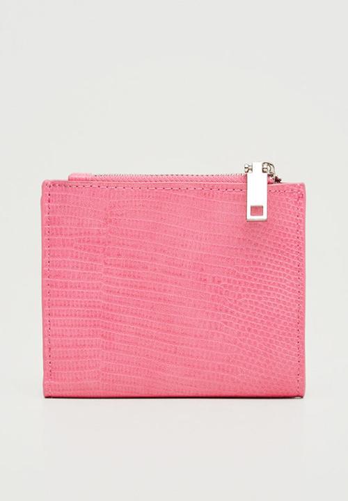 MANGO - Zip wallet - fuchsia