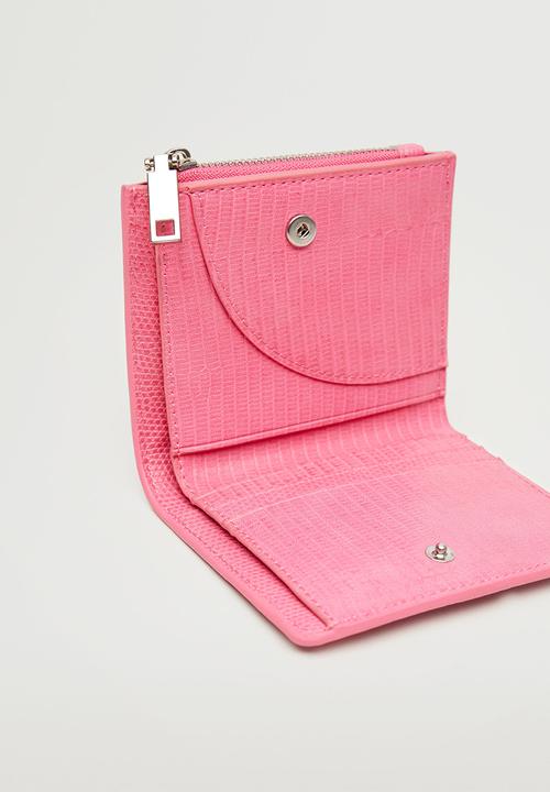 MANGO - Zip wallet - fuchsia