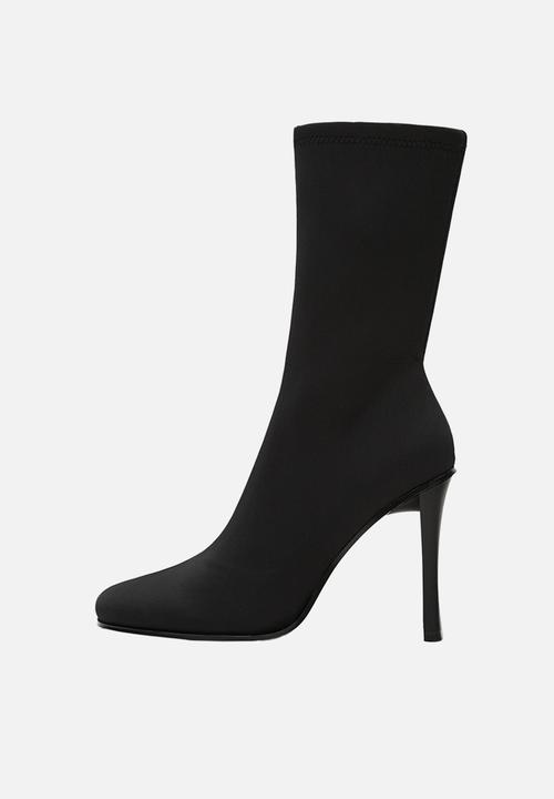 MANGO - Edu heeled boot - black