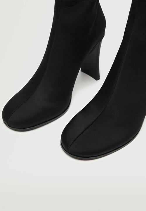 MANGO - Edu heeled boot - black