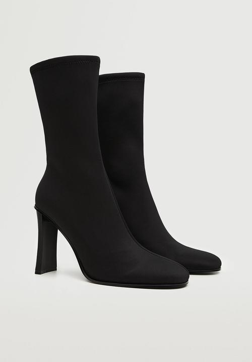MANGO - Edu heeled boot - black